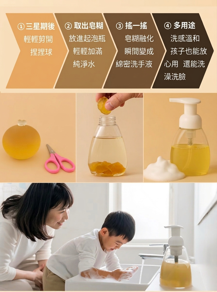 捏捏球冷製橄欖皂(送起泡瓶)